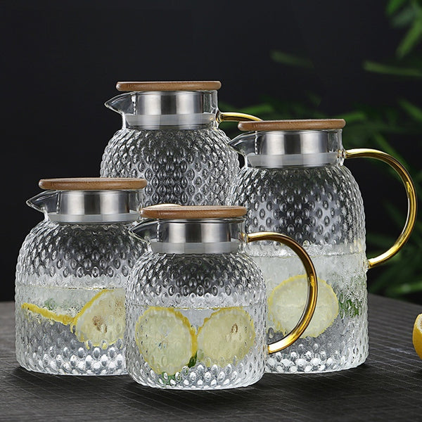 Borosilicate Transparent Glass Water Pitcher