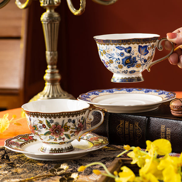 French Coffee Cup Retro Exquisite Ceramic Coffee Set Suit